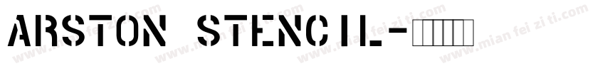Arston Stencil字体转换